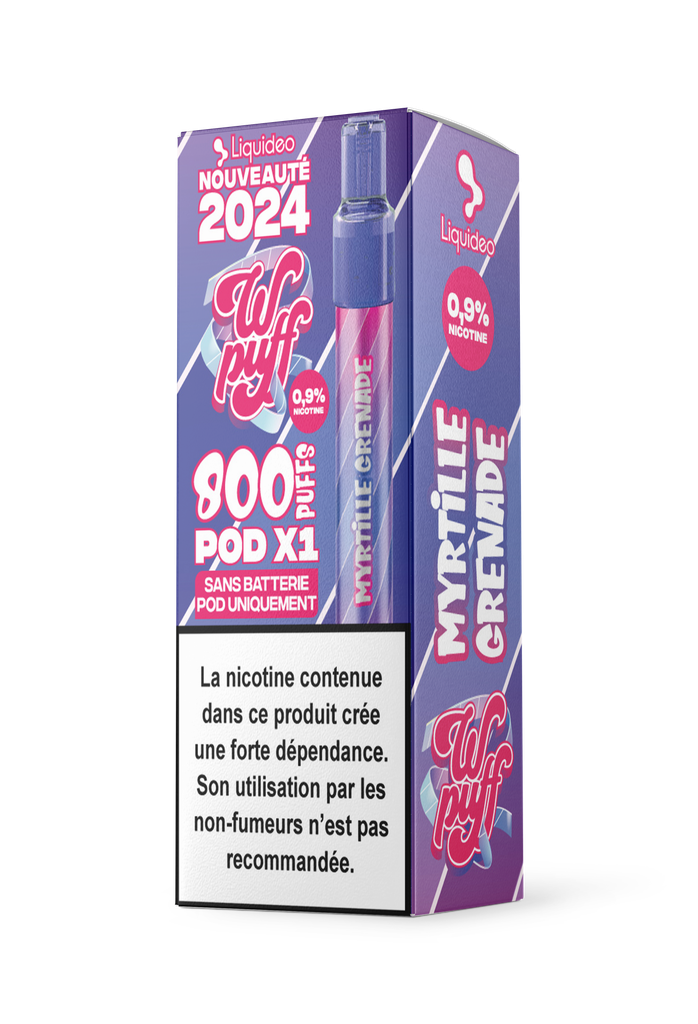 Wpuff Pod 2.0 - 1 pod Myrtille Grenade x10