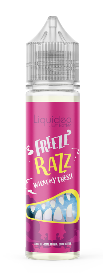 Export LONG FILL - Freeze Razz 10ml / Bouteille 60ml (0mg) x4