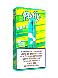 Pluffy - Mananas - Starter (1 Batterie + 1 pod remplissable + 1 fiole 10ml) 1,7% nicotine x5