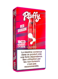 Pluffy - Red Dragon - Starter (1 Batterie + 1 pod remplissable + 1 fiole 10ml) 1,7% nicotine x5