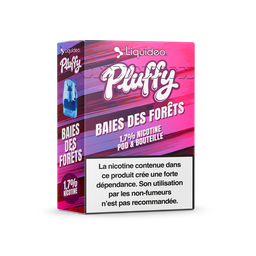 Pluffy - Baie des Forets - 1 pod + 1 fiole 10ml 1,7% nicotine x10