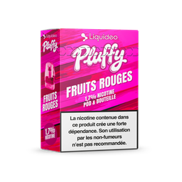 Pluffy - Fruits Rouges - 1 pod + 1 fiole 10ml 1,7% nicotine x10